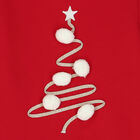 Girls Red Christmas Tree Dress, 1, hi-res