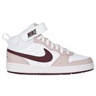 White & Pink Nike Court Borough Mid 2 Trainers, 1, hi-res