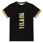 Boys Black Logo T-Shirt, 2, hi-res