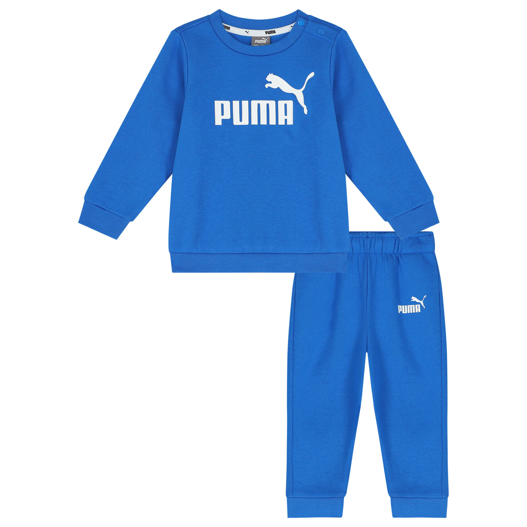 Puma Younger Boys Blue Logo Tracksuit Junior Couture UK