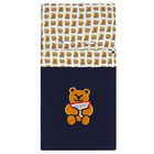 Baby Boys Navy Teddy Logo Nest, 1, hi-res