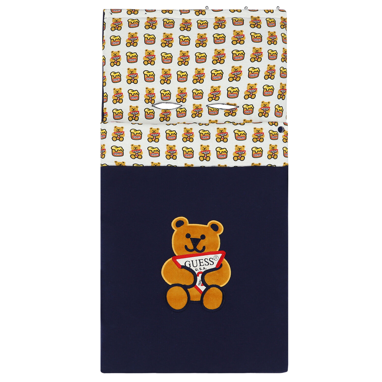 Baby Boys Navy Teddy Logo Nest, 1, hi-res