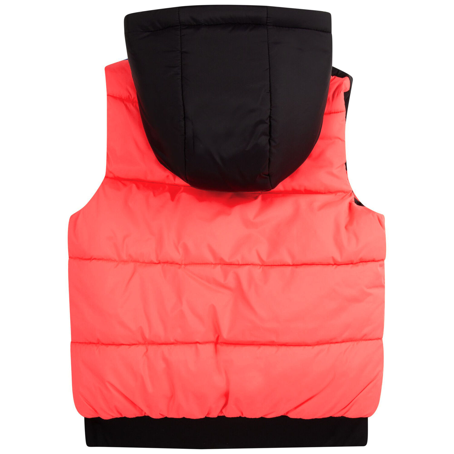 Boys Coral & Black Reversible Logo Gilet, 1, hi-res image number null