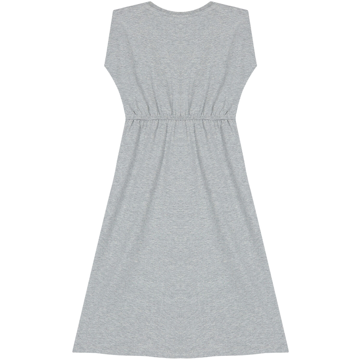 Girls Grey Logo Dress, 2, hi-res