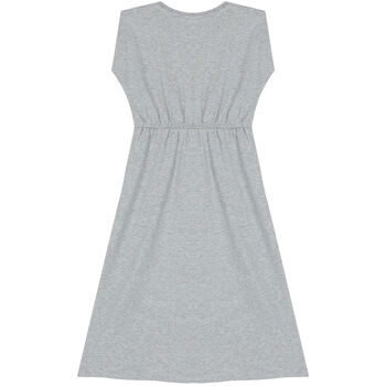 Girls Grey Logo Dress