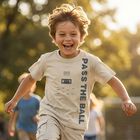 Boys Beige T-Shirt, 3, hi-res