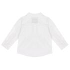 Yonger Boys White & Blue Logo Shorts Set, 1, hi-res