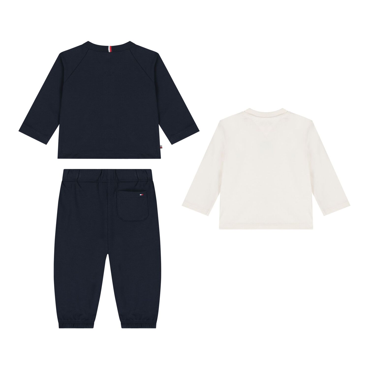 Baby Boys Navy Logo 3-Piece Tracksuit, 1, hi-res