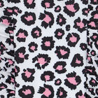 Girls White Leopard Swimsuit, 1, hi-res