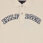 Boys Beige Logo Polo Shirt, 1, hi-res