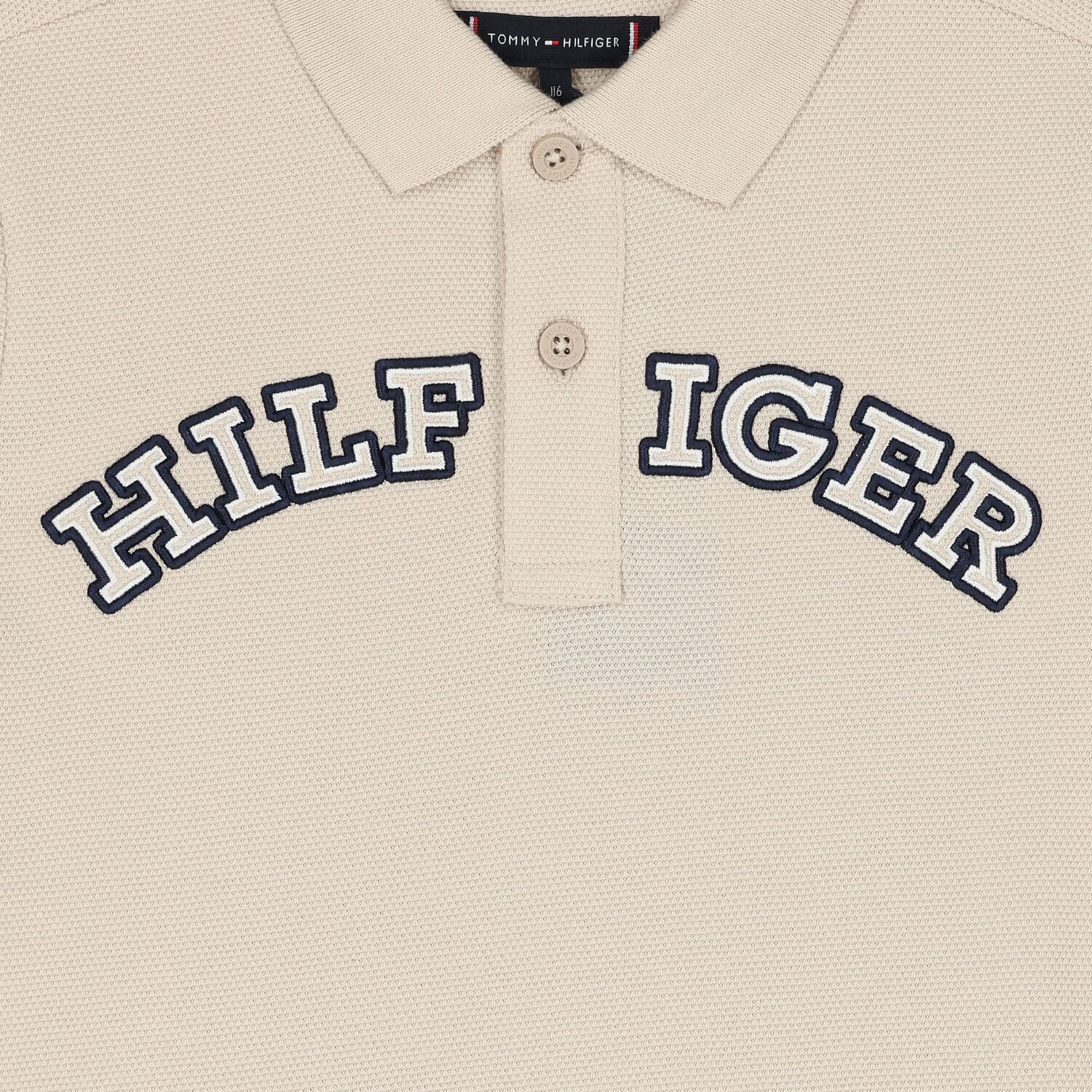 Boys Beige Logo Polo Shirt, 1, hi-res image number null