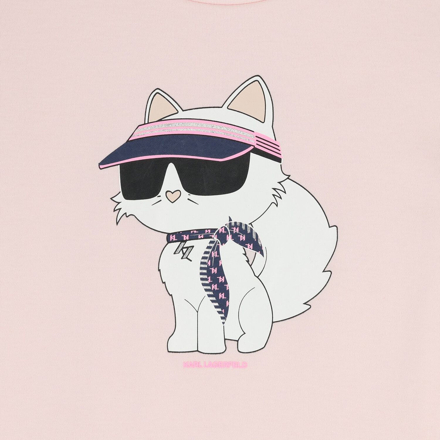 Girls Pink Choupette T-Shirt Dress, 2, hi-res