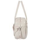 Beige Logo Stars Baby Changing Bag, 1, hi-res