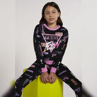 Girls Black Logo Sweatshirt, 1, hi-res