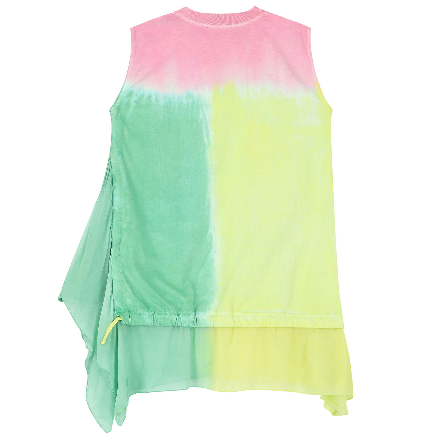 Girls Pink, Yellow & Green Logo Dress, 1, hi-res image number null