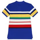 Boys Multi-Coloured Logo Polo Shirt, 1, hi-res