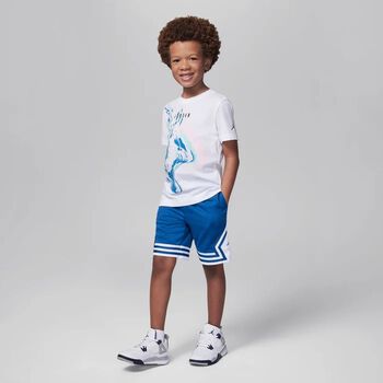 Boys Blue & White Jordan Logo Shorts