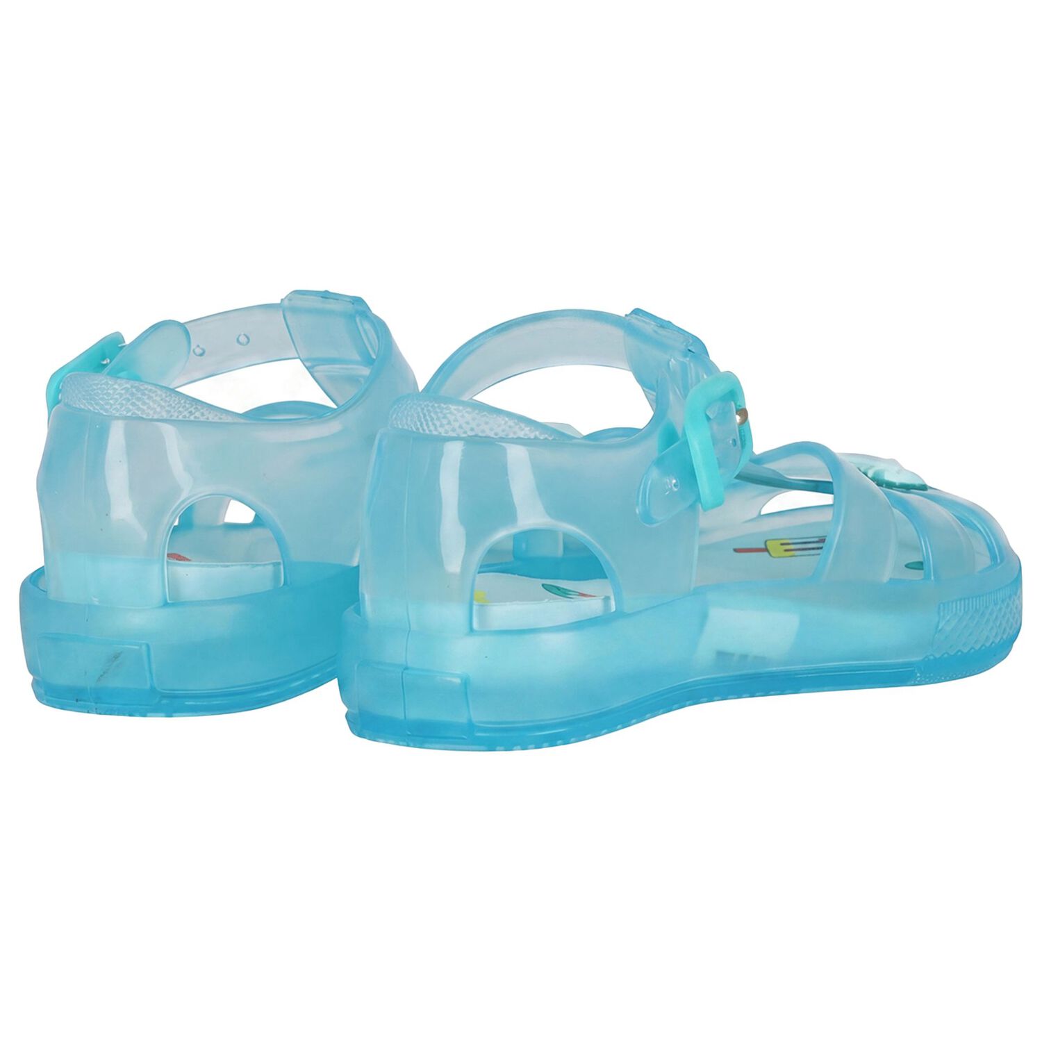 Younger Boys Blue Jelly Sandals, 2, hi-res
