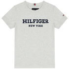 Boys Grey Logo T-Shirt, 2, hi-res
