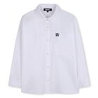 White Embroidered Logo Shirt, 1, hi-res