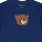 Boys Blue Teddy Bear Long Sleeve Top, 3, hi-res