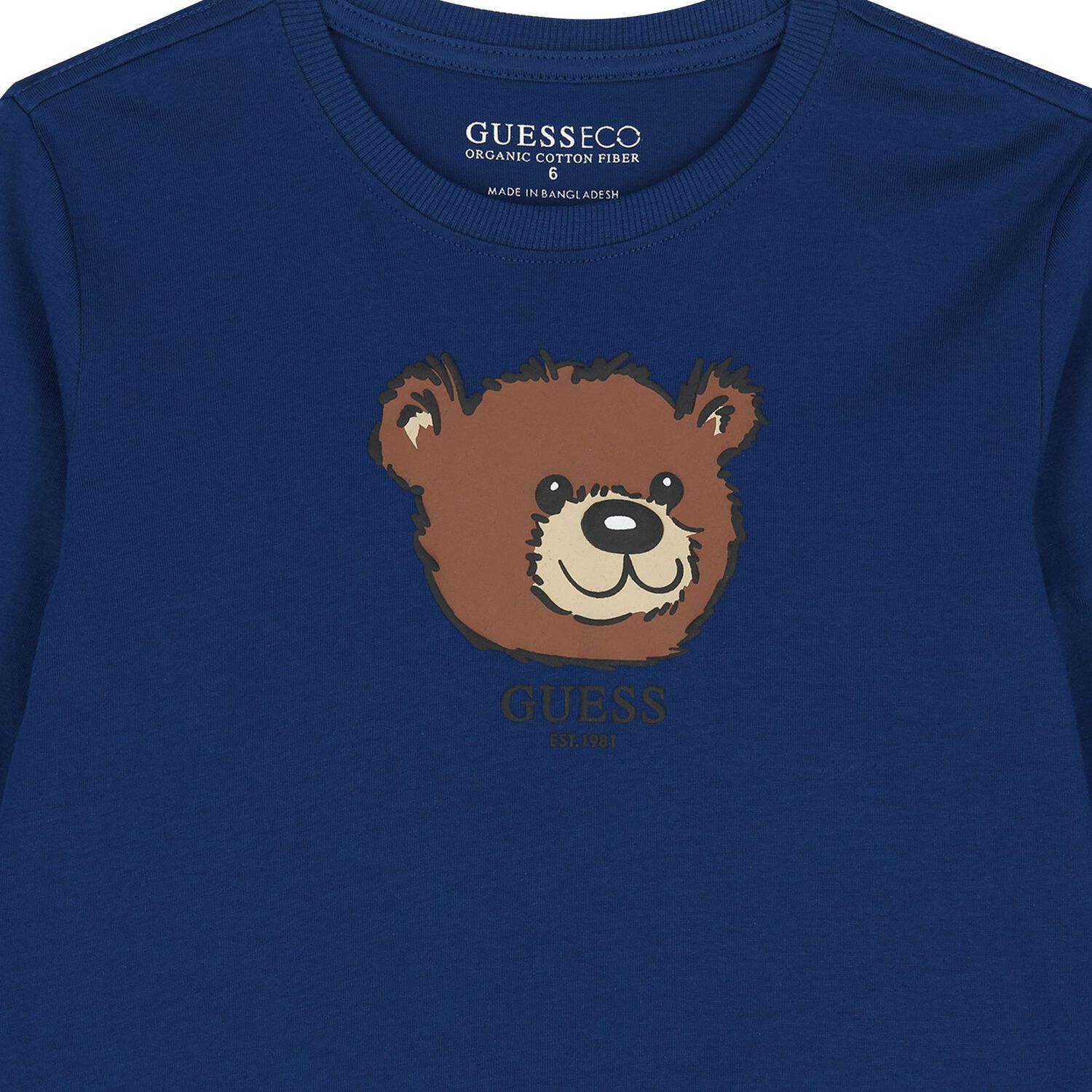 Boys Blue Teddy Bear Long Sleeve Top, 3, hi-res image number null