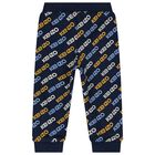 Younger Boys Navy Blue Logo Tracksuit, 1, hi-res