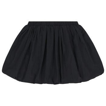 Girls Black Logo Balloon Skirt