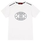 Boys White Logo T-Shirt, 1, hi-res