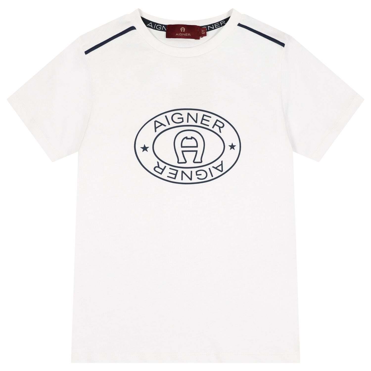 Boys White Logo T-Shirt, 1, hi-res