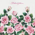 Girls Ivory & Pink Rose T-Shirt, 1, hi-res