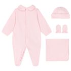 Baby Girls Pink Teddy Bear Babygrow Gift Set, 1, hi-res