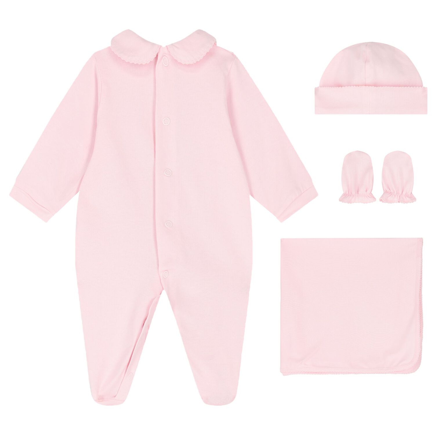 Baby Girls Pink Teddy Bear Babygrow Gift Set, 1, hi-res