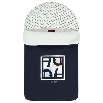 Baby Boys Navy Blue Logo Nest 
