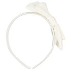 Girls Ivory Chiffon Headband, 1, hi-res