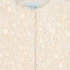 Girls Ivory Sequin & Fringe Cardigan, 1, hi-res