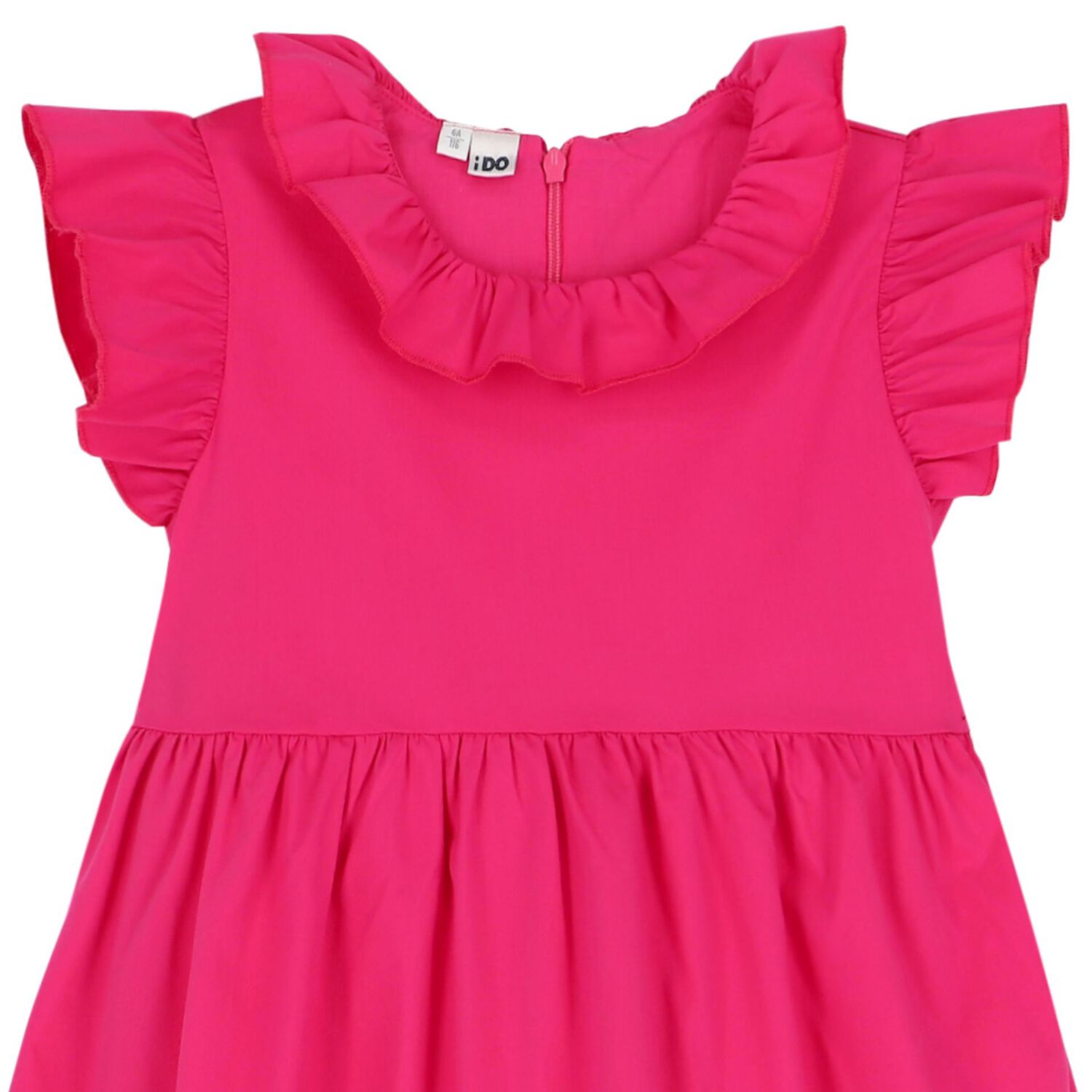 Girls Pink Ruffle Dress, 2, hi-res