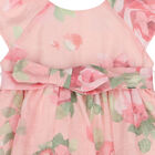 Younger Girls Pink Floral Dress, 1, hi-res