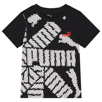Boys Black Logo T-Shirt