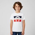 Boys White Logo T-Shirt, 3, hi-res