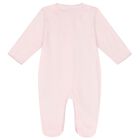 Baby Girls Pink Teddy Bear Babygrow, 2, hi-res