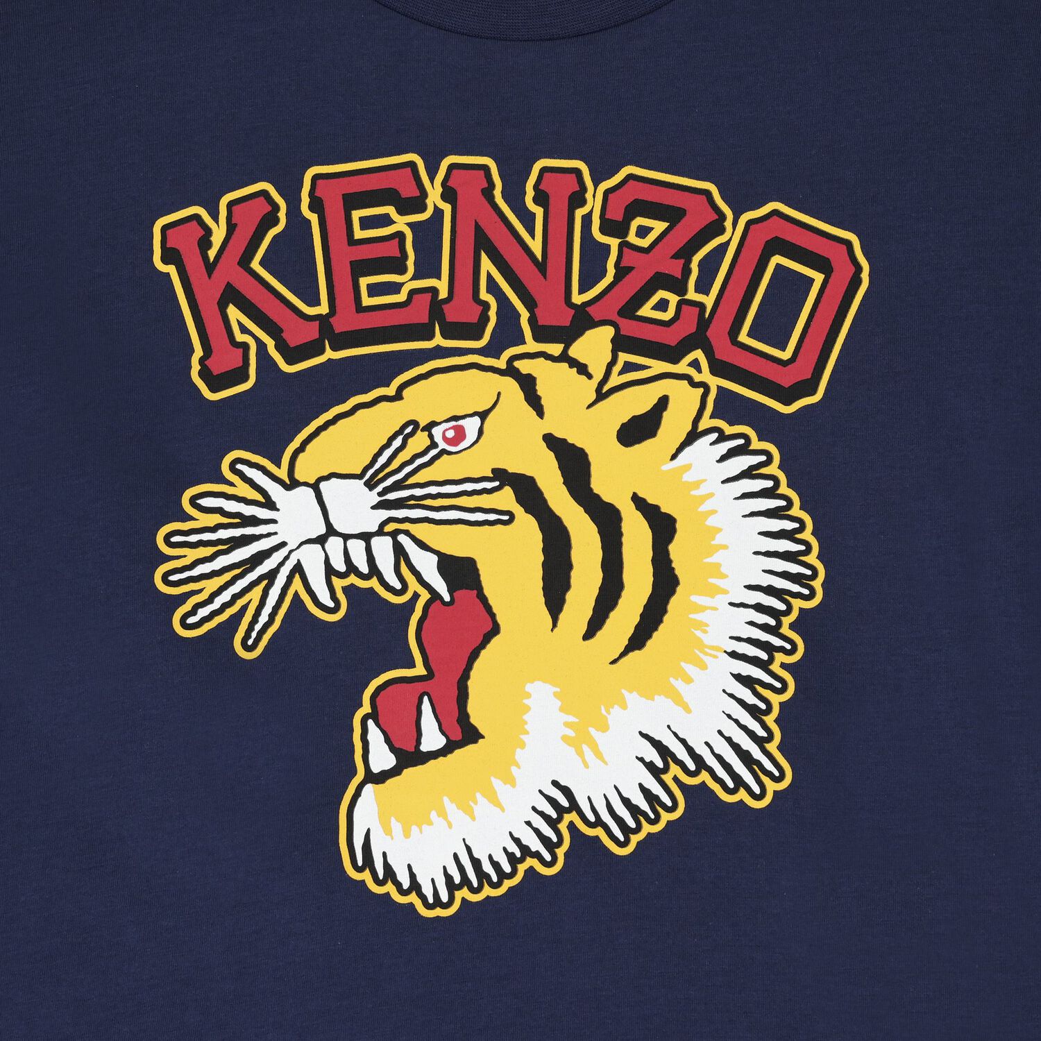 Boys Navy Blue Tiger Logo T-Shirt, 1, hi-res image number null