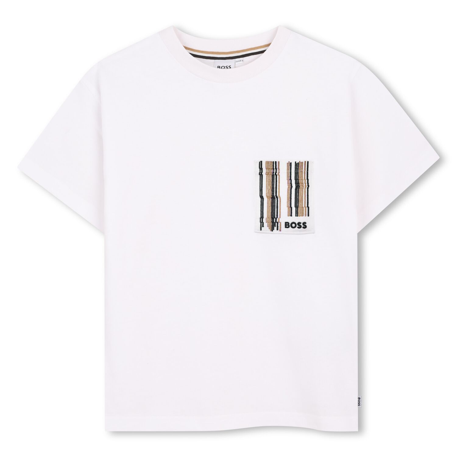 Boys Mini Me White Logo T-Shirt, 1, hi-res