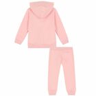 Younger Girls Pink Logo Tracksuit, 1, hi-res