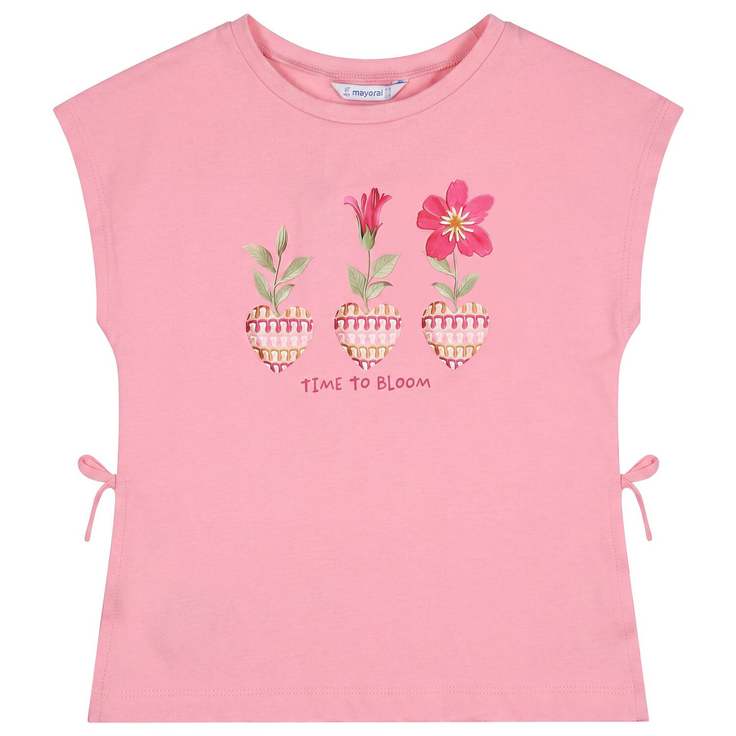 Girls Pink Flower Leggings Set, 3, hi-res