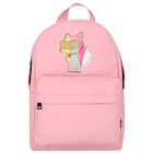 Girls Pink Logo Backpack, 1, hi-res