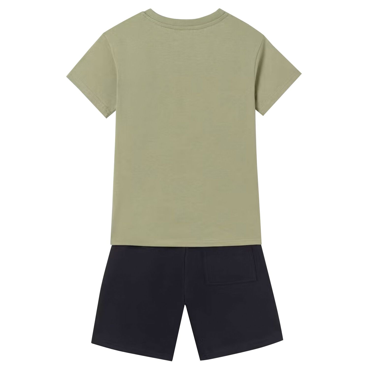 Boys Navy Blue & Green Shorts Set, 2, hi-res