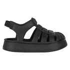 Black Logo Superstar Sandals, 1, hi-res