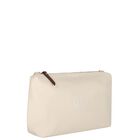 Beige Canvas Logo Changing Bag, 1, hi-res