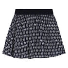 Girls Navy Logo Skirt, 1, hi-res